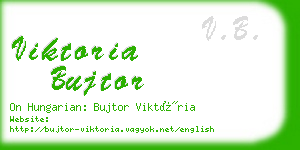 viktoria bujtor business card